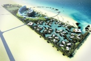 Beach resort development located 90 km north of Baku